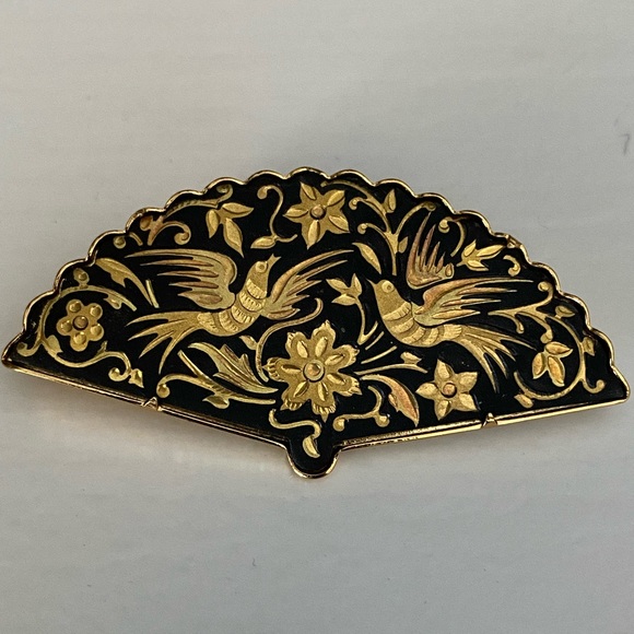 Vintage fan brooch - Picture 5 of 8